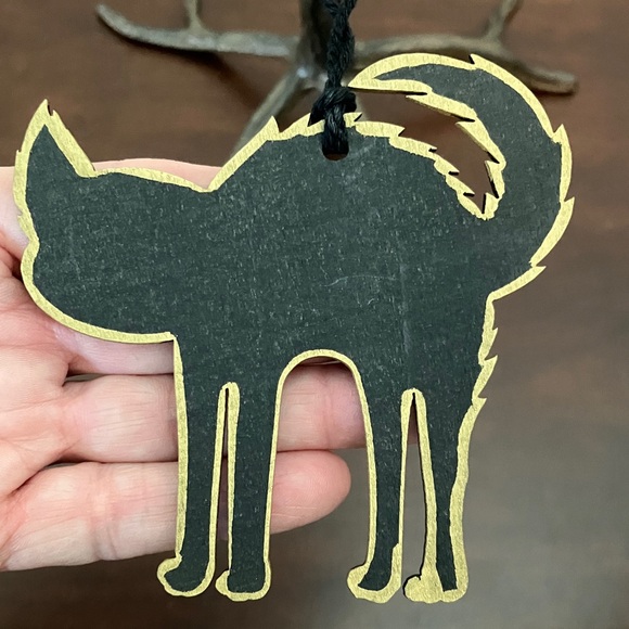 Halloween Black Cat Necklace - Picture 3 of 4